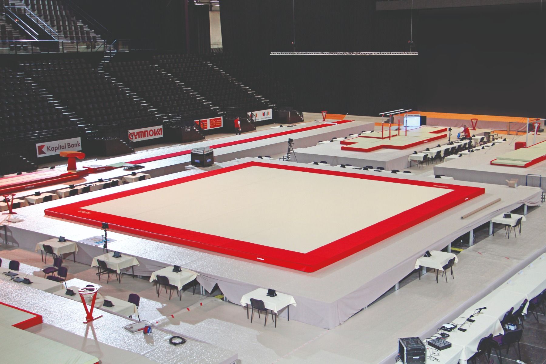 Auction: FIG Approved, 14m x 14m Spring Floor
